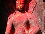 Kathmandu Boudhanath 07-2 Ratnasambhava Statue Closeup